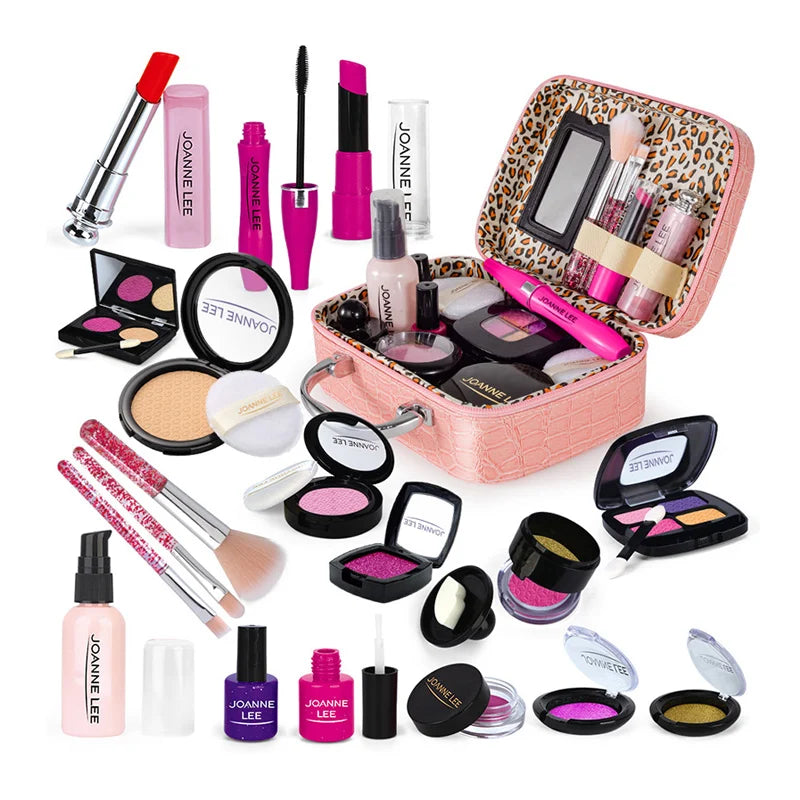 Simulation Cosmetics Set Kids Play House Toys Simulation Make up Lipstick Nail Paint Educational Toys Pretend Makeup Girls Game